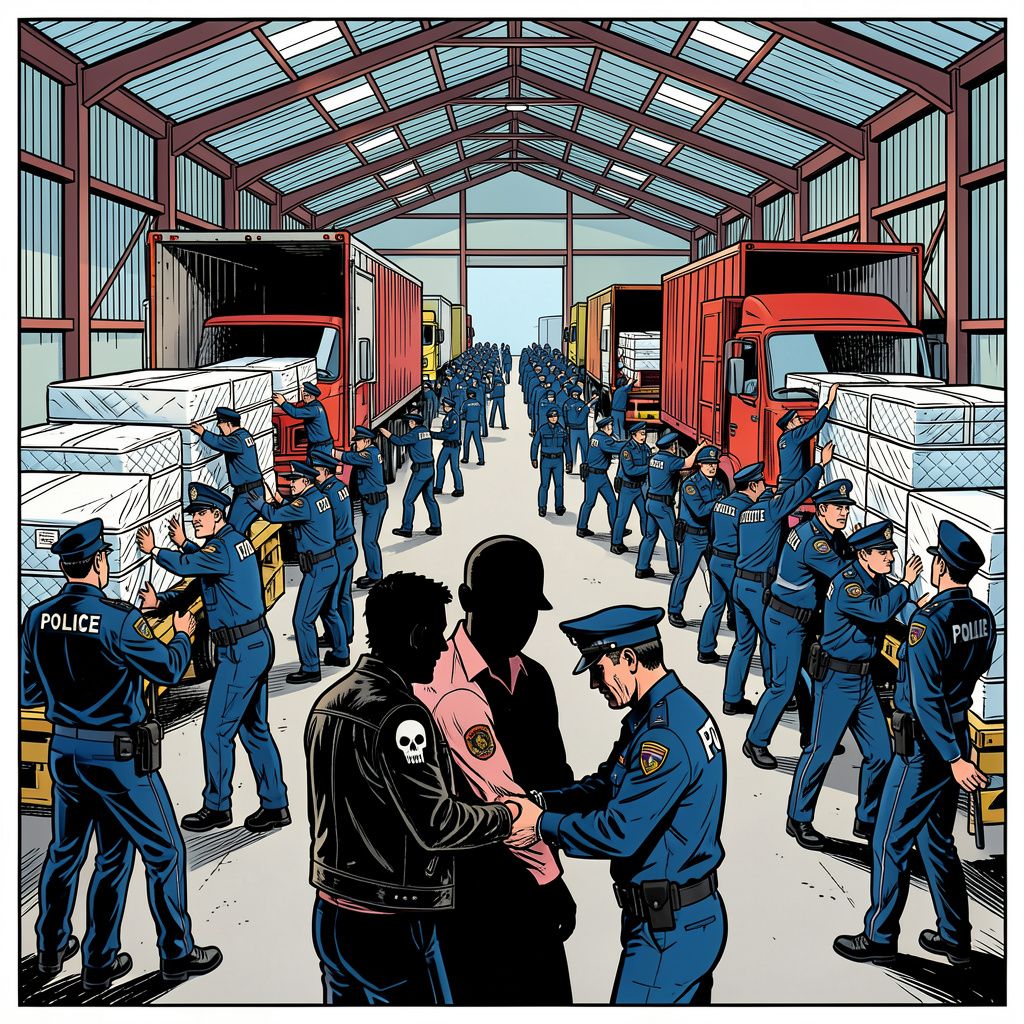 Een gigantische politie-inval legt het miljoenennetwerk van de Hells Angels plat.