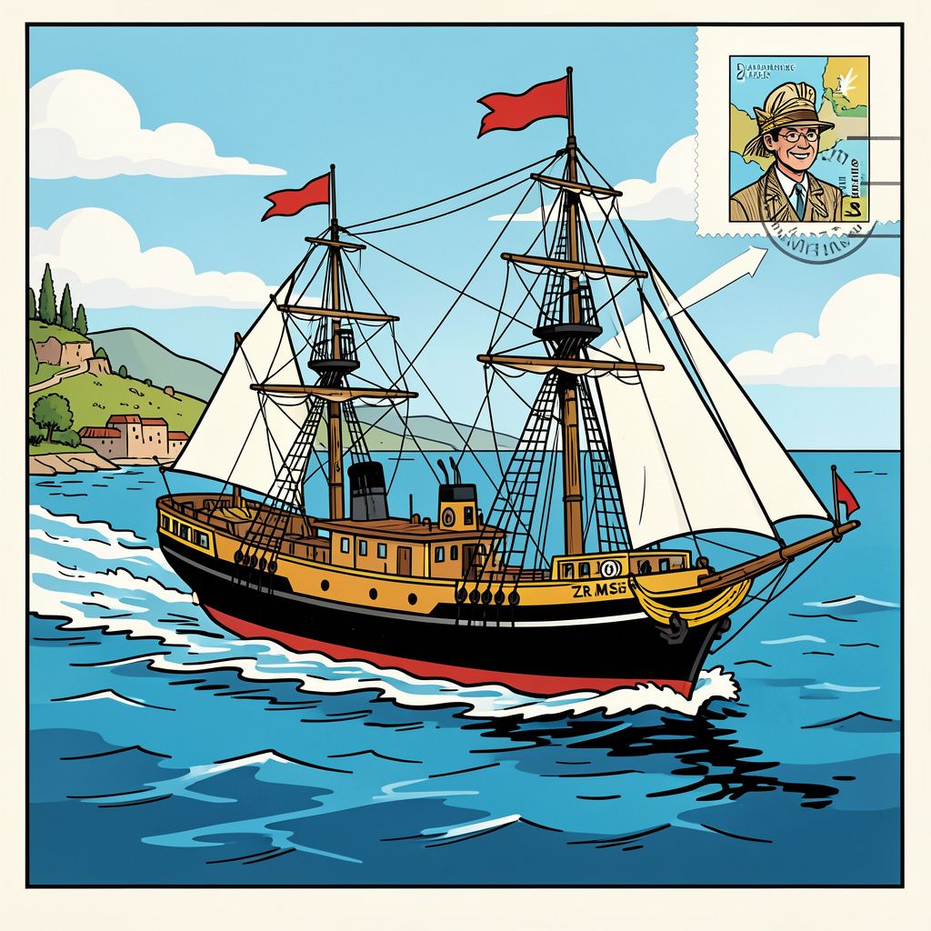 Een briefkaart van vijf euro legt Nederlands oorlogsschip compleet bloot