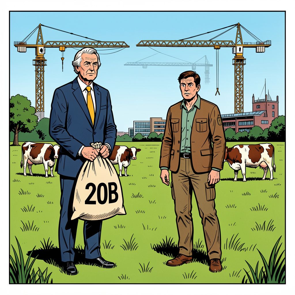 Het kabinet trekt twintig miljard uit en zet boeren op een streng dieet van maximaal 2,6 koeien per hectare.