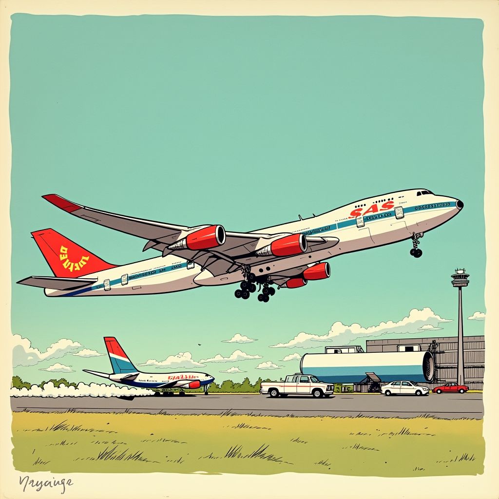 SAS-piloot racet met 220 km/u over taxibaan voordat hij noodstop maakt op Brussels Airport