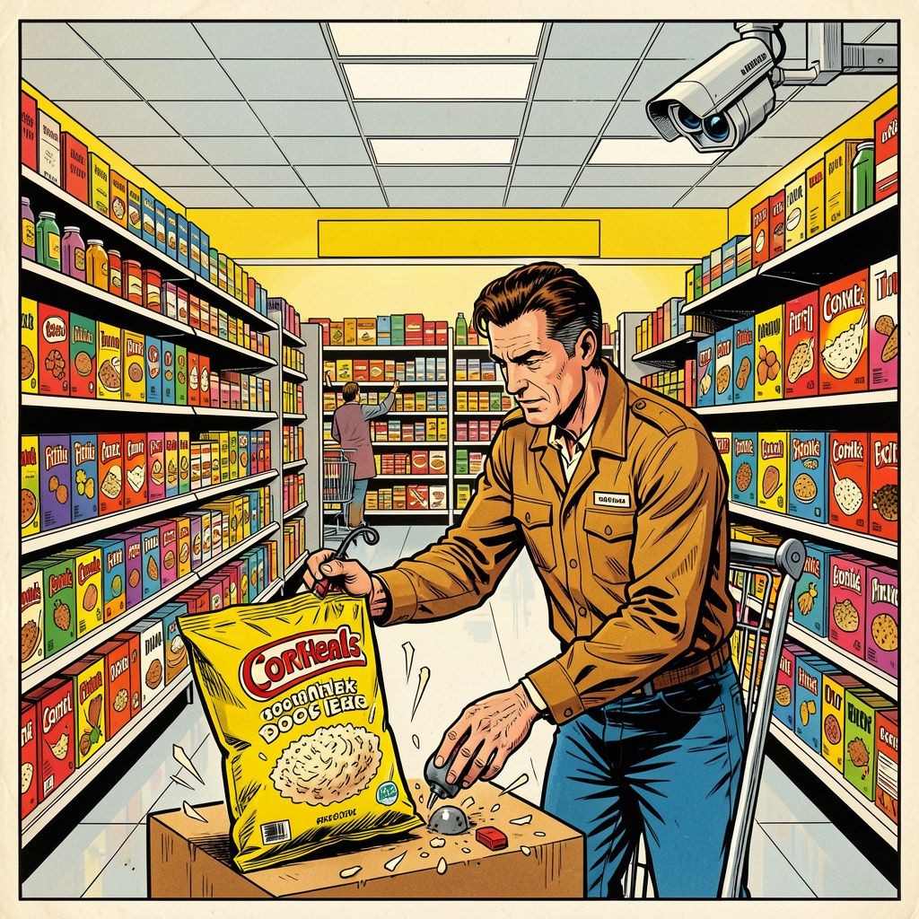 Een man plaatste een bom in een Enschedese supermarkt en wandelde rustig terug naar Duitsland