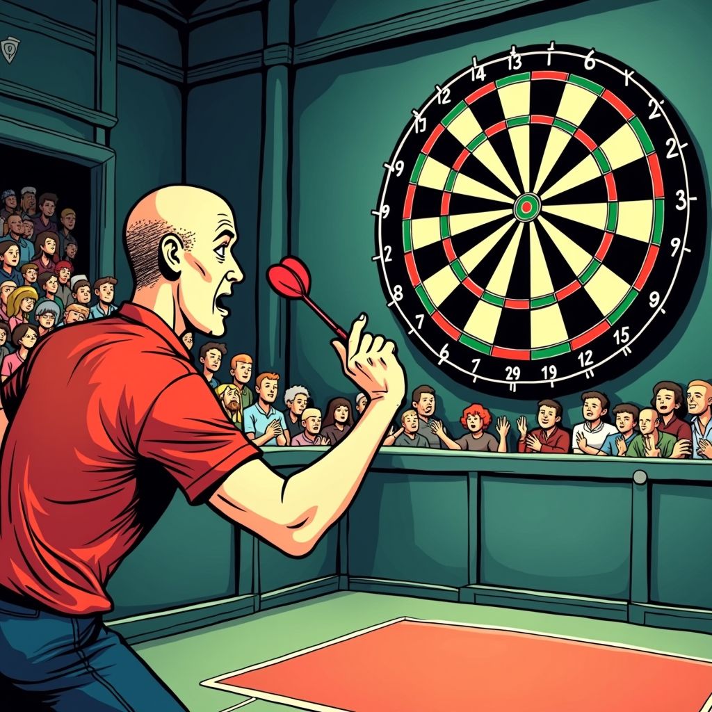 Van Gerwen ontsnapt aan gigantische verrassing tegen Japanse debutant op WK