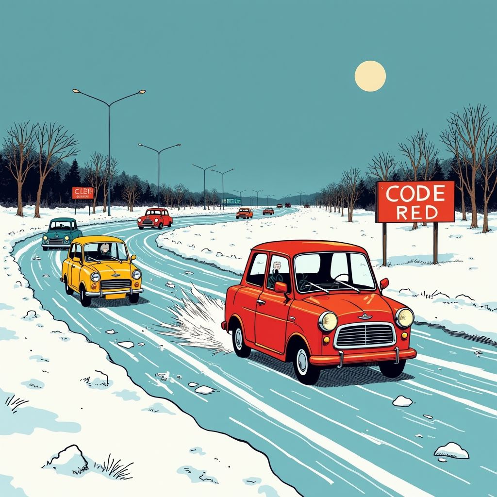 KNMI geeft code rood af voor ijzel terwijl automobilisten massaal onderuit gaan