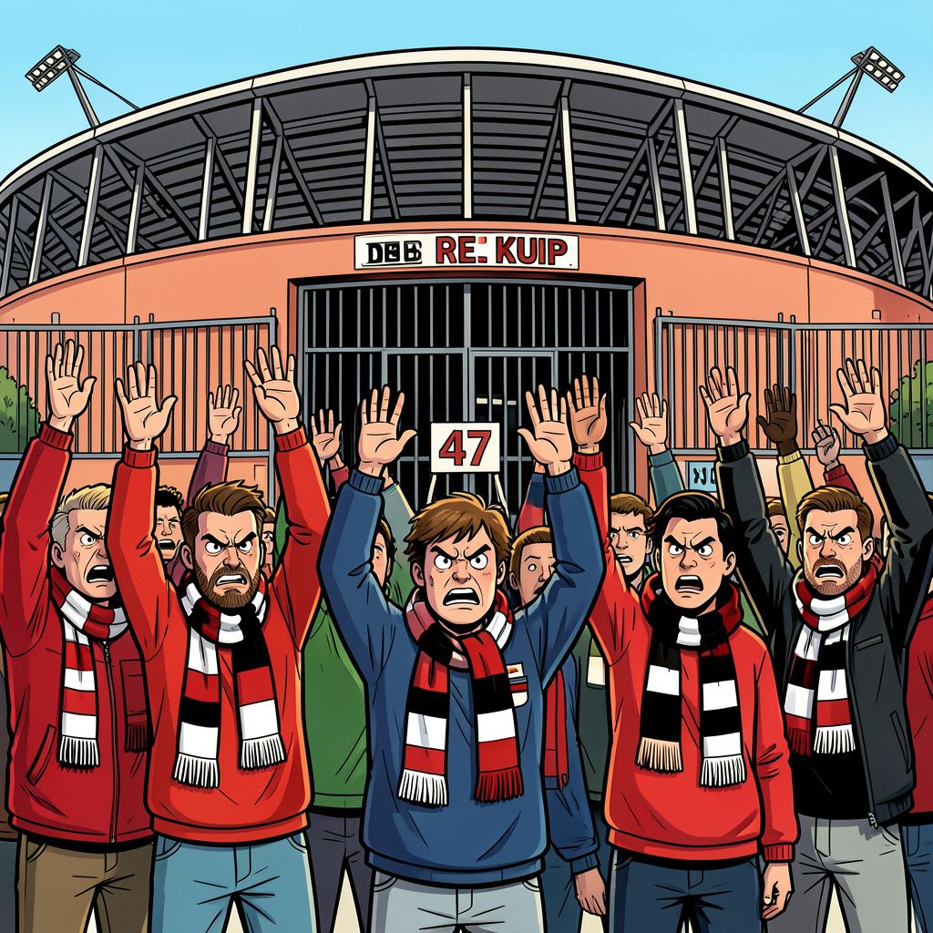Boze Feyenoord-supporters boycotten de Kuip na zevenenveertig stadionverboden.