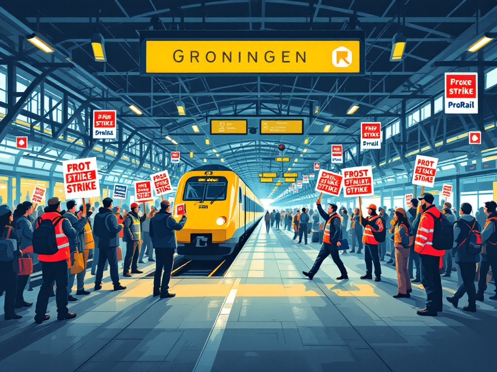 treinverkeer noordoost-nederland plat: prorail-staking treft duizenden reizigers