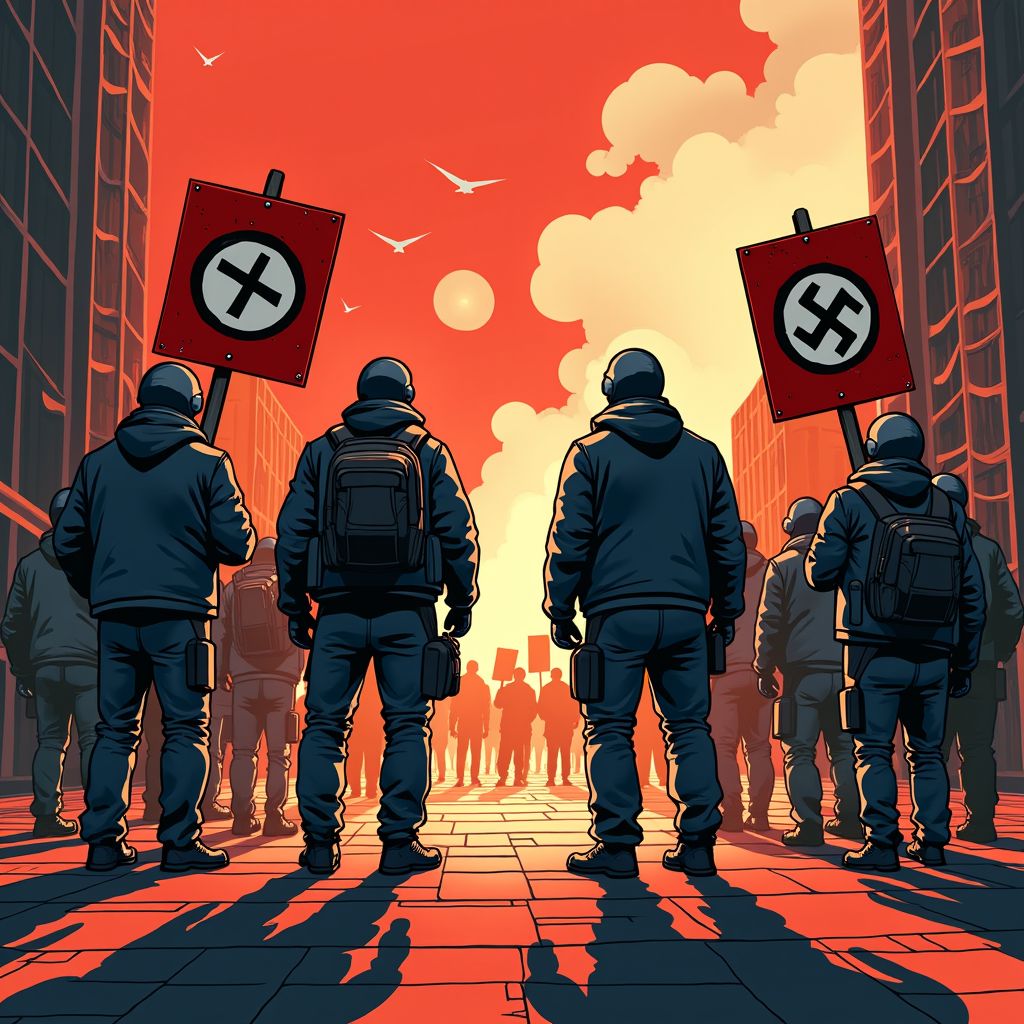 Protestgroep Defend blijkt doorspekt met neonazi's en extreemrechtse relschoppers