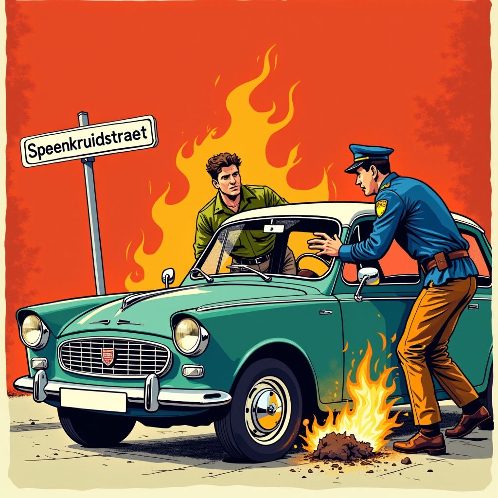 Politie pakt verdachte op na mysterieuze autobrand midden in de nacht in Assen