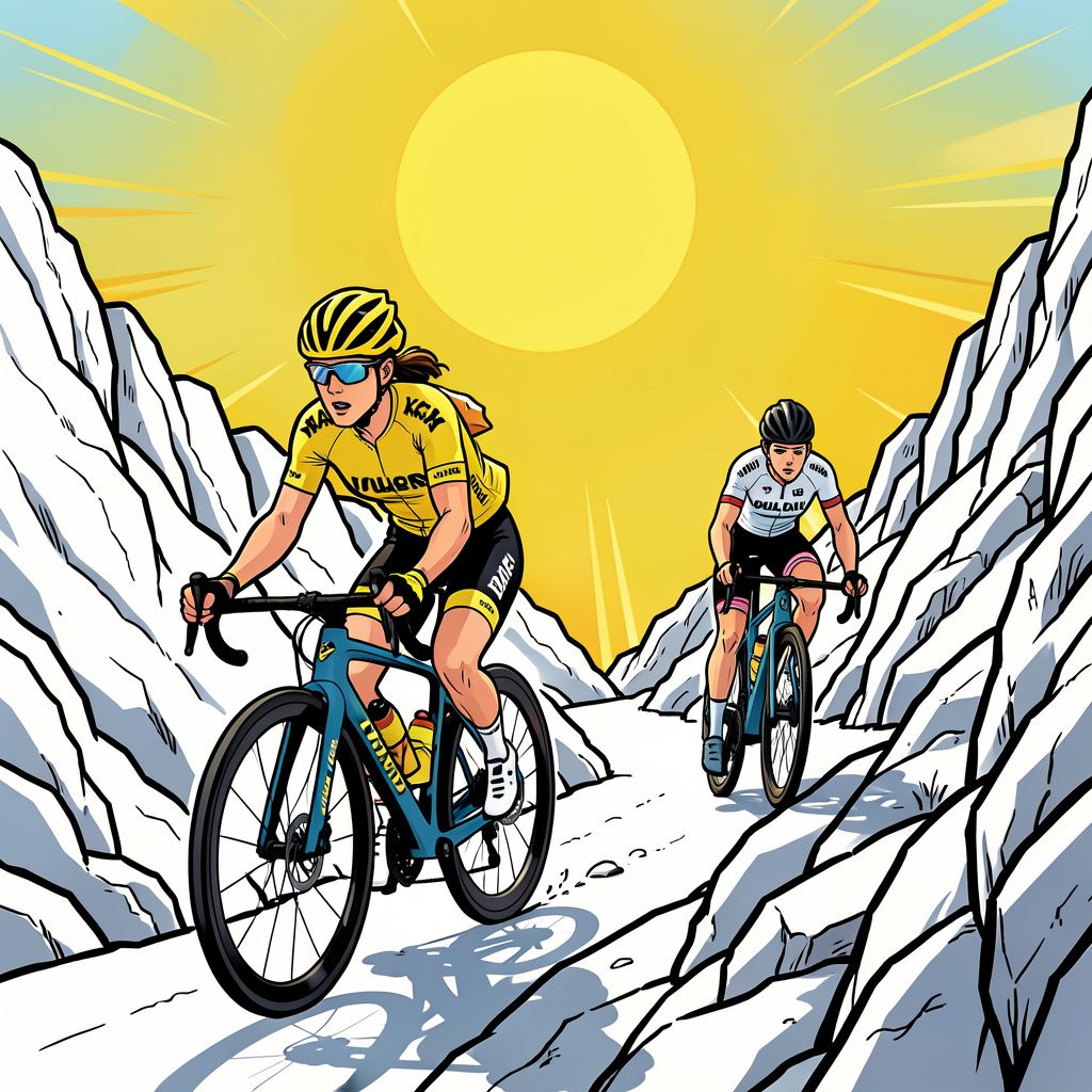 Kasia Niewiadoma grijpt de macht op de snikhete Mont Ventoux en pakt de gele trui.