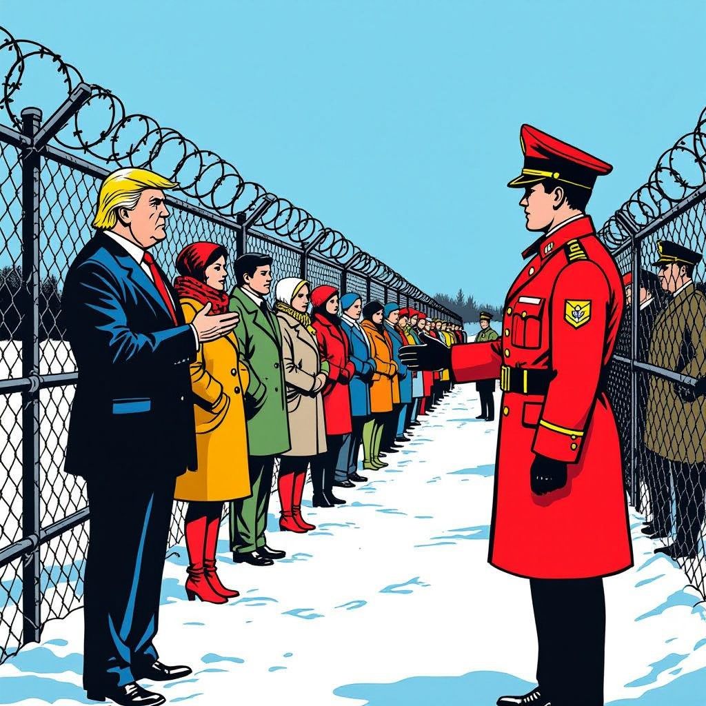 Haïtianen vluchten voor Trump naar Canada maar stuiten op een dichte grens.
