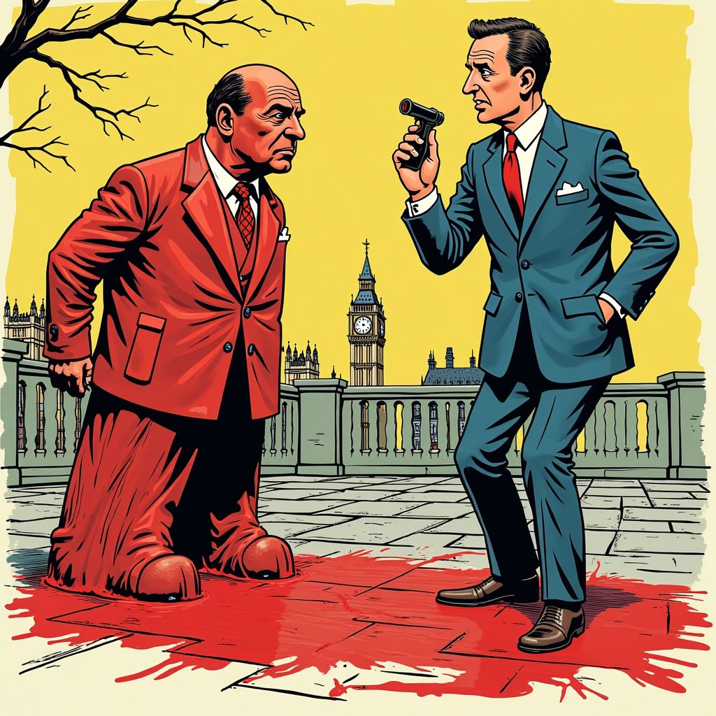 Nederlandse activist bekladde Churchill standbeeld en filmde zijn eigen arrestatie