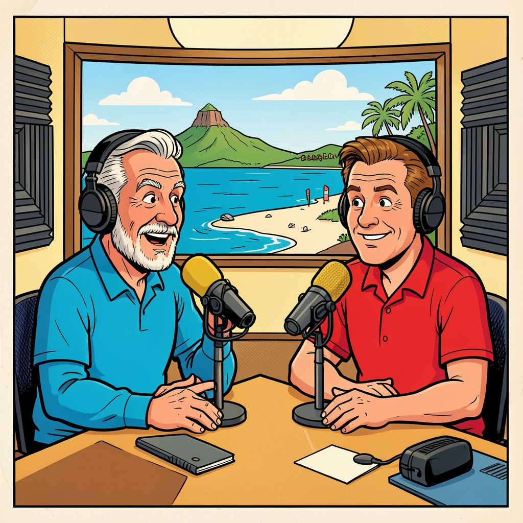 Wietze de Jager ruilt tijdelijk zijn tropische leven op Bonaire voor de Nederlandse radiostudio.