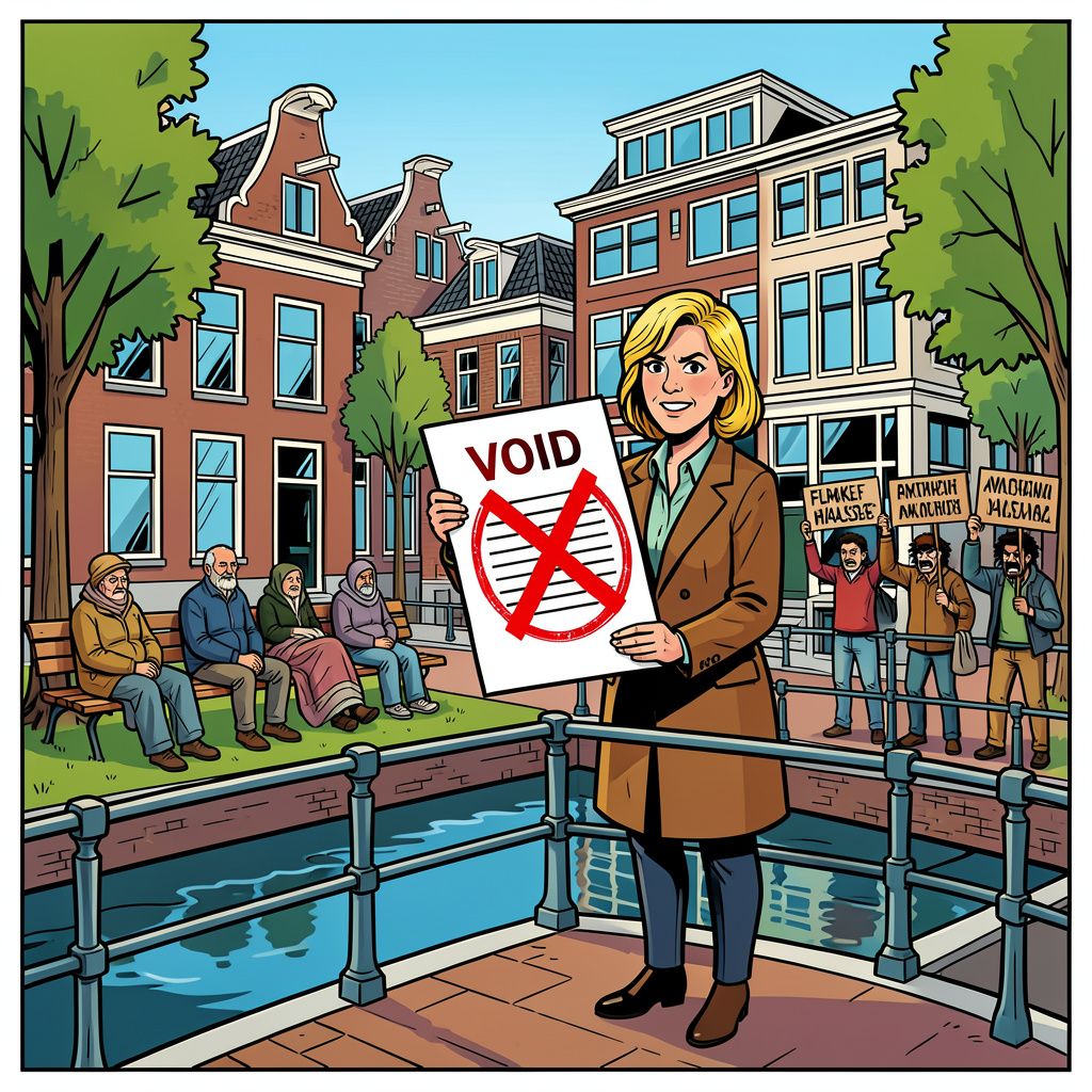 Amsterdam schrapt de boete voor buitenslapen ondanks felle protesten.