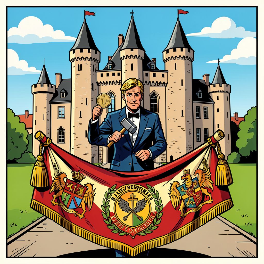 Koning Willem-Alexander heropent het middeleeuwse Kasteel Huis Bergh met een historische klap en een bijzondere wandeling.