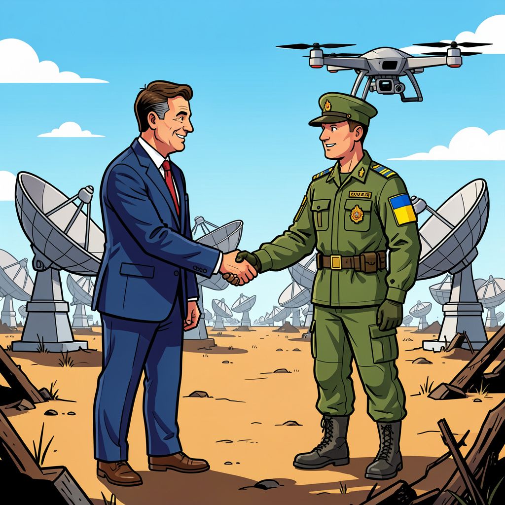 Britse diplomatie herstelt cruciale Starlink-verbinding voor het Oekraïense leger.