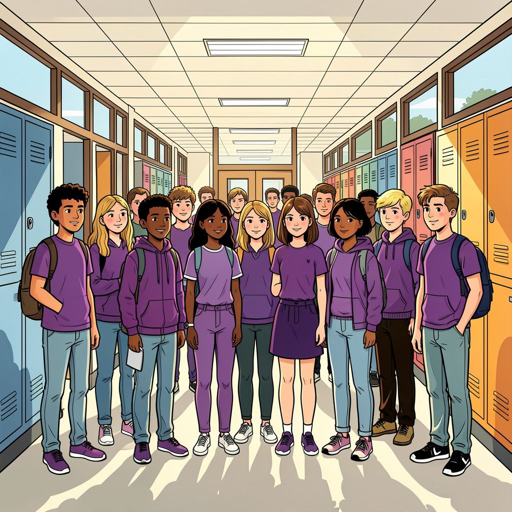 Scholen kleuren vandaag massaal paars voor lhbtqia+-jongeren.