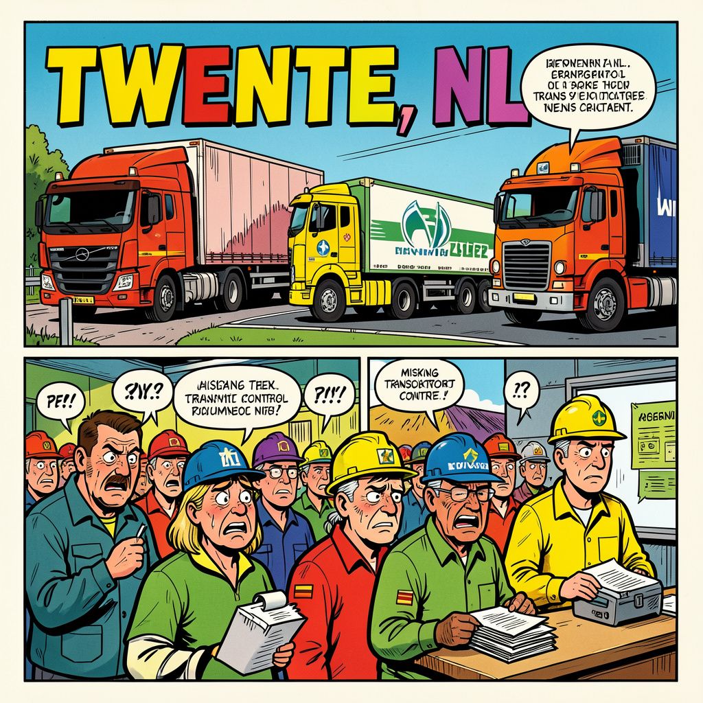 Tientallen vrachtwagenchauffeurs in Twente rijden rond zonder juiste transportpapieren