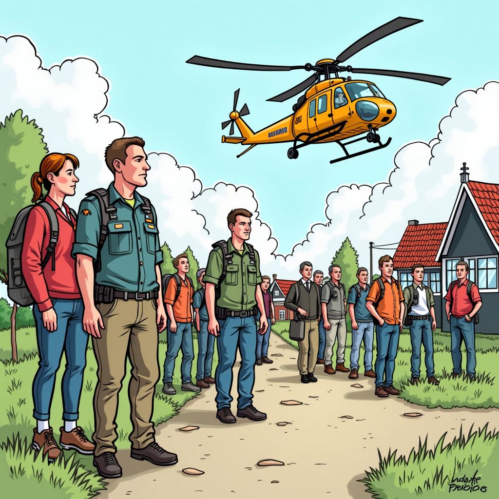 Honderd vrijwilligers zoeken naar Mick die zonder schoenen in de kou verdween