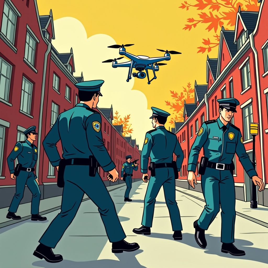 Politie pakt vijf inbrekers op met drone en stroomstootwapen in Amsterdam-Buitenveldert