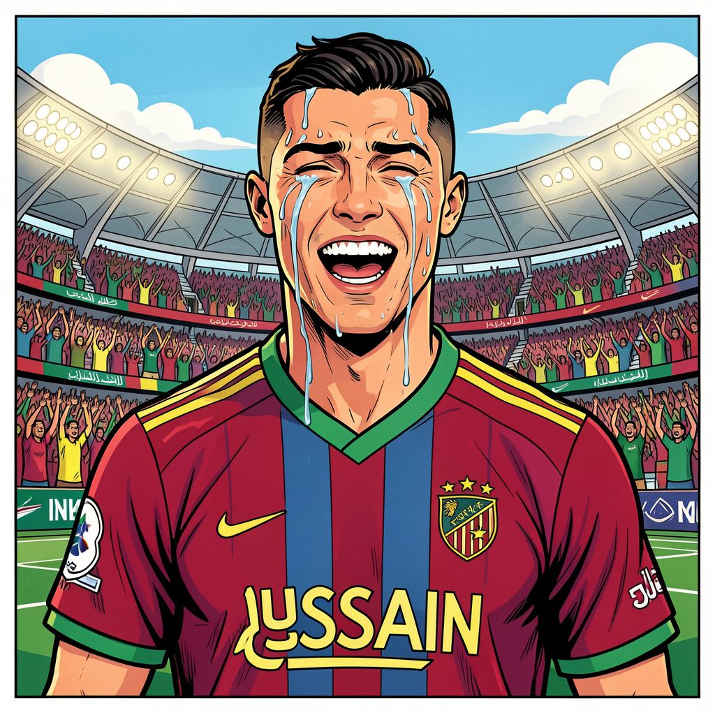 Cristiano Ronaldo huilt van geluk na eindelijk winnen van zijn eerste Saudi-Arabische titel