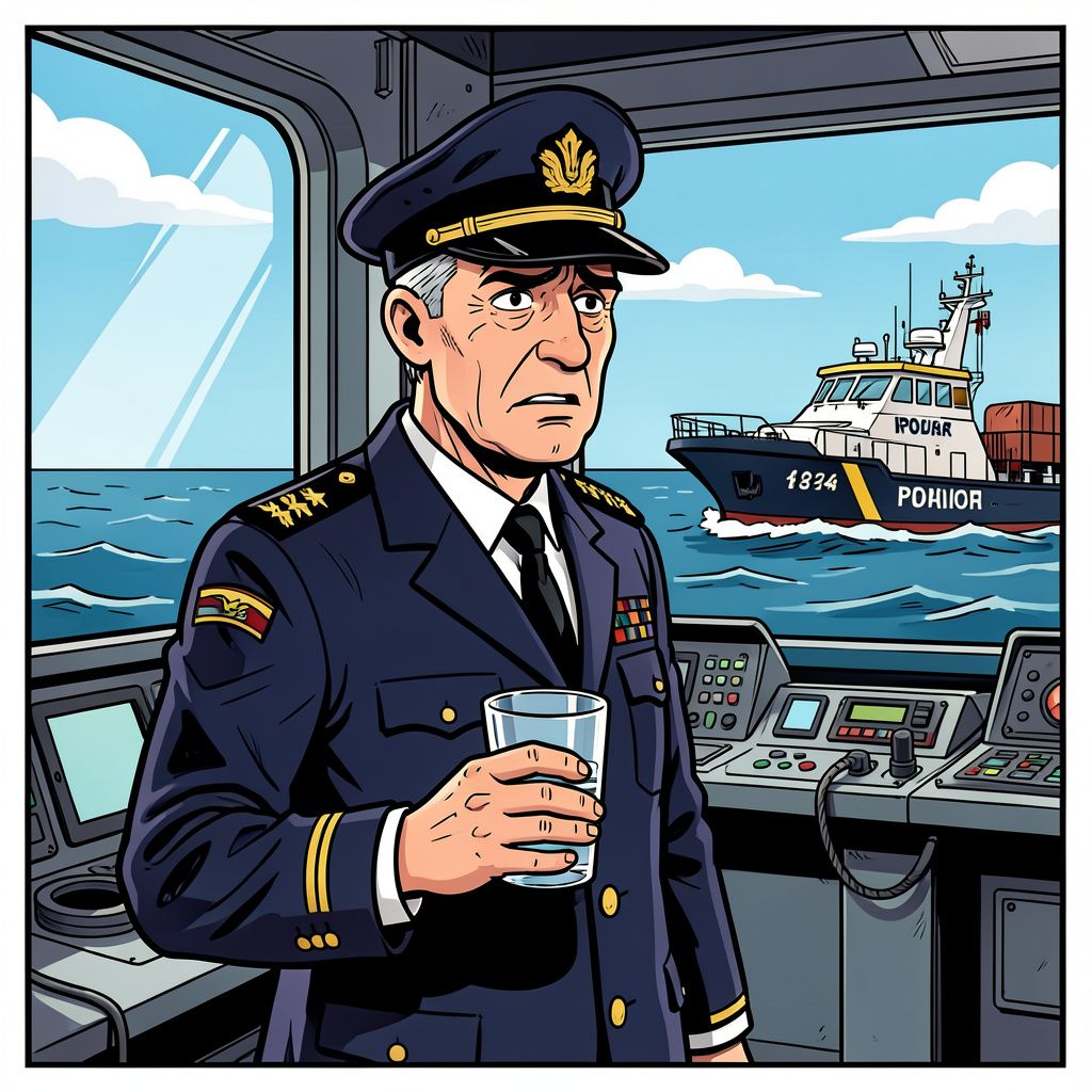 Een Nederlandse kapitein drinkt één slok te veel en dat kost zijn rederij direct vijftigduizend euro.