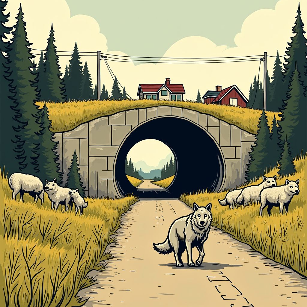 Wildcamera's leggen wolven vast die 10 miljoen euro ecoduct gebruiken om schapen aan te vallen