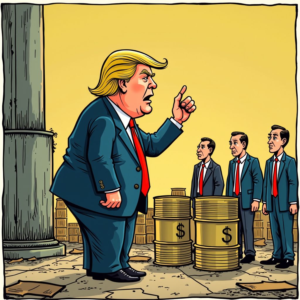 Trump breekt zijn eigen sancties tegen Rusland om olieprijs omlaag te krijgen