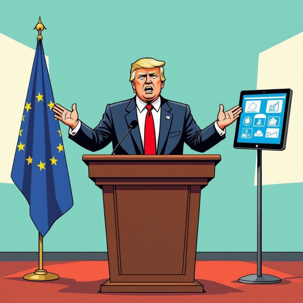 Trump dreigt Europa met miljardentarieven na miljardenboetes voor Amerikaanse techreuzen.