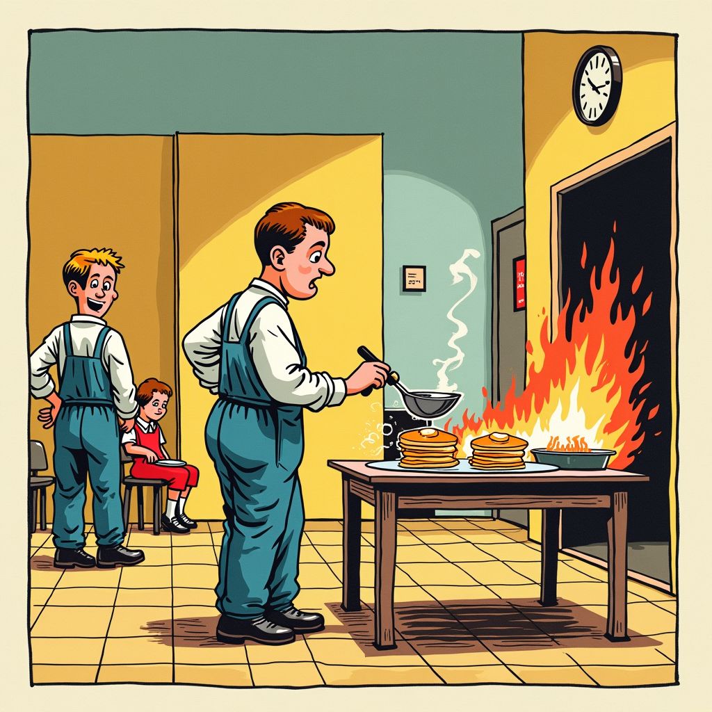 Pannenkoeken bakken loopt dramatisch af wanneer gasfles lekt op praktijkschool