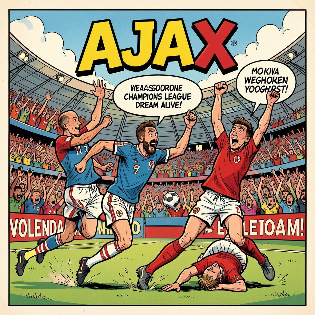 Ajax houdt europese droom levend na 2-0 zege in uitverkocht Volendam