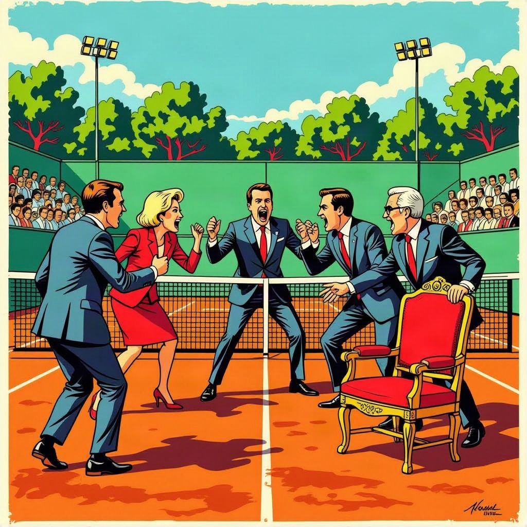 Zeven Franse presidentskandidaten openen de jacht op Macrons troon tijdens een verhit debat op Roland-Garros.