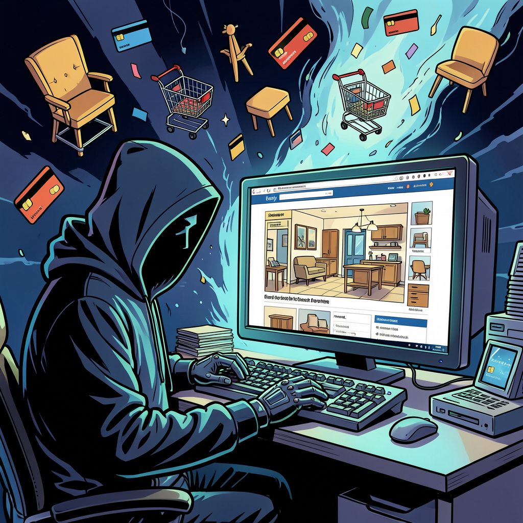 Oplichters plunderen bankrekeningen met een griezelig echte nepwebshop van woonwinkel Loods 5.