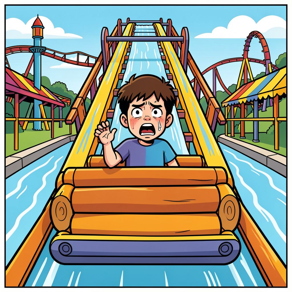 Een wild ritje in Walibi eindigt in een bloederig drama.