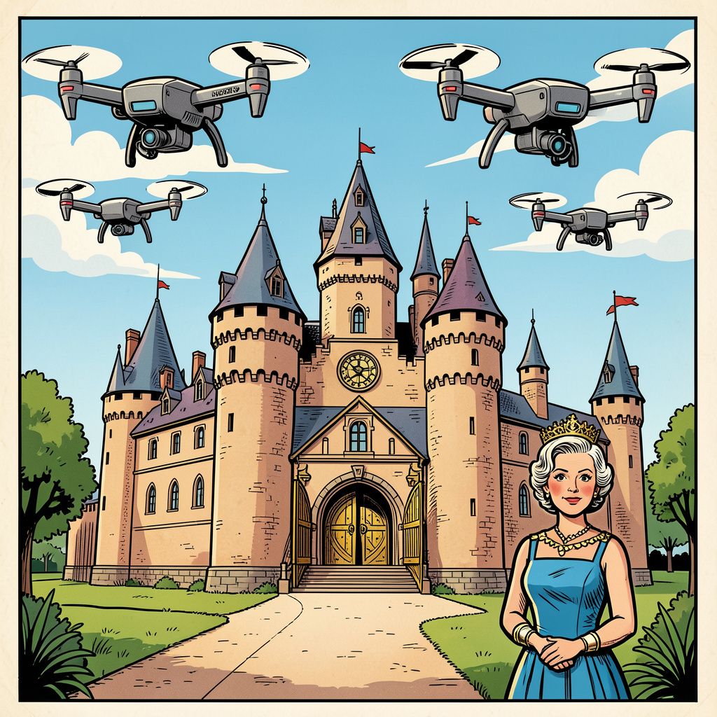 Mysterieuze drones zwermen boven kasteel Beatrix en Nederlandse goudkluis