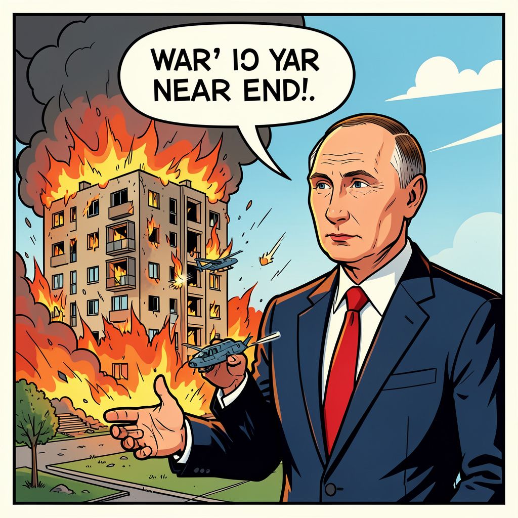 Rusland lanceert grootste droneaanval ooit terwijl Putin beweert dat oorlog bijna voorbij is