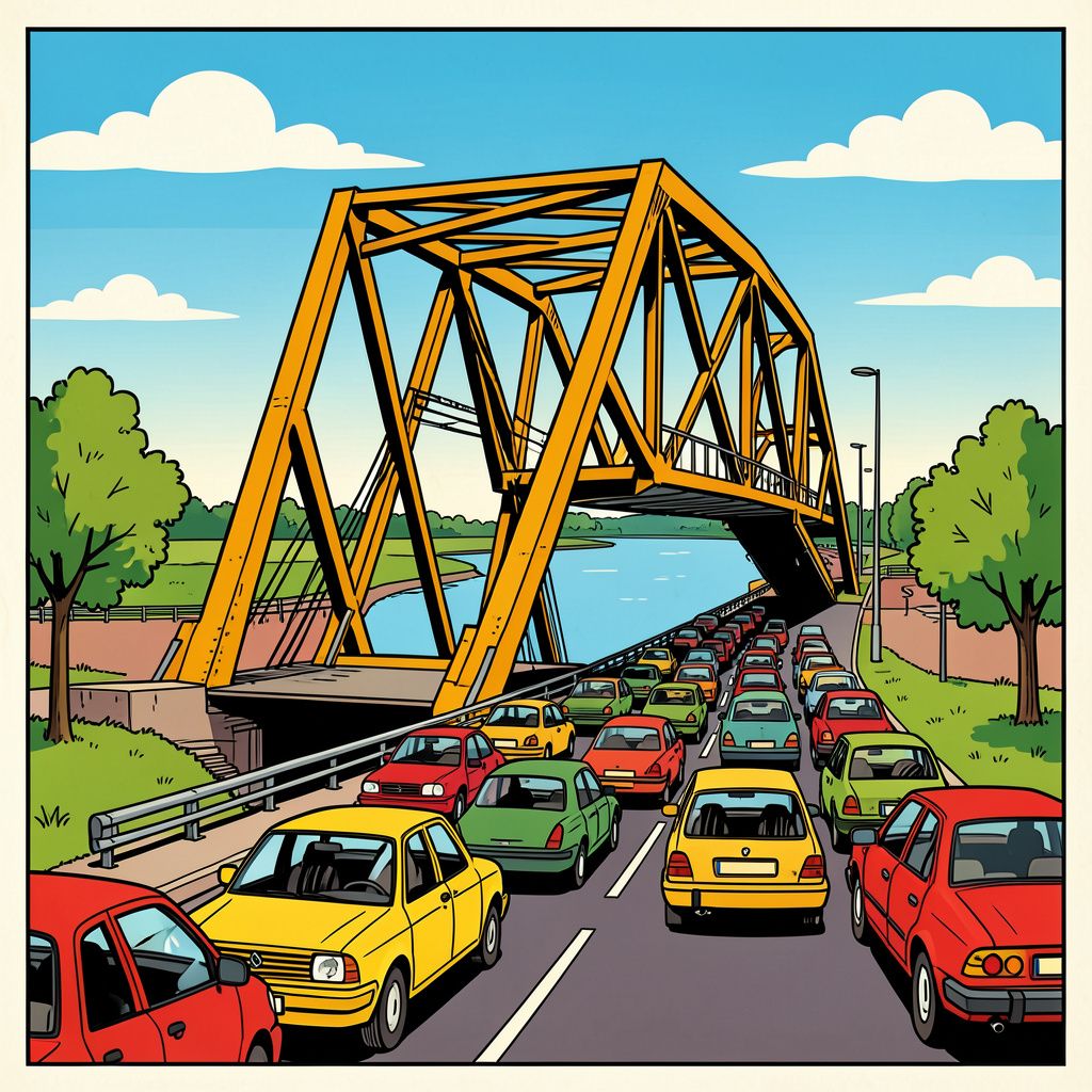 Papendrechtse brug blijft anderhalf uur open door doorgebrande onderdelen