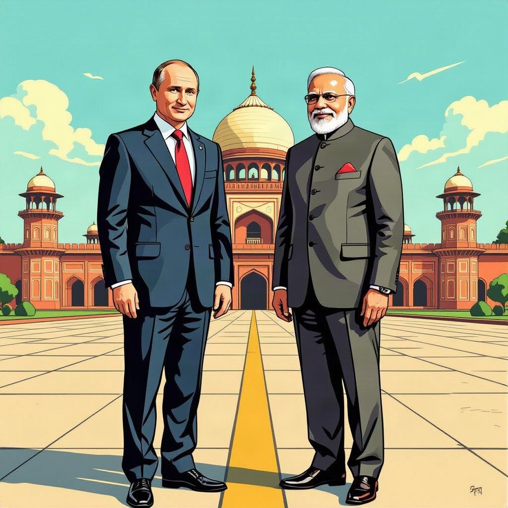 Vladimir Poetin landt in India voor zijn eerste fysieke BRICS-top buiten Rusland sinds de oorlog.