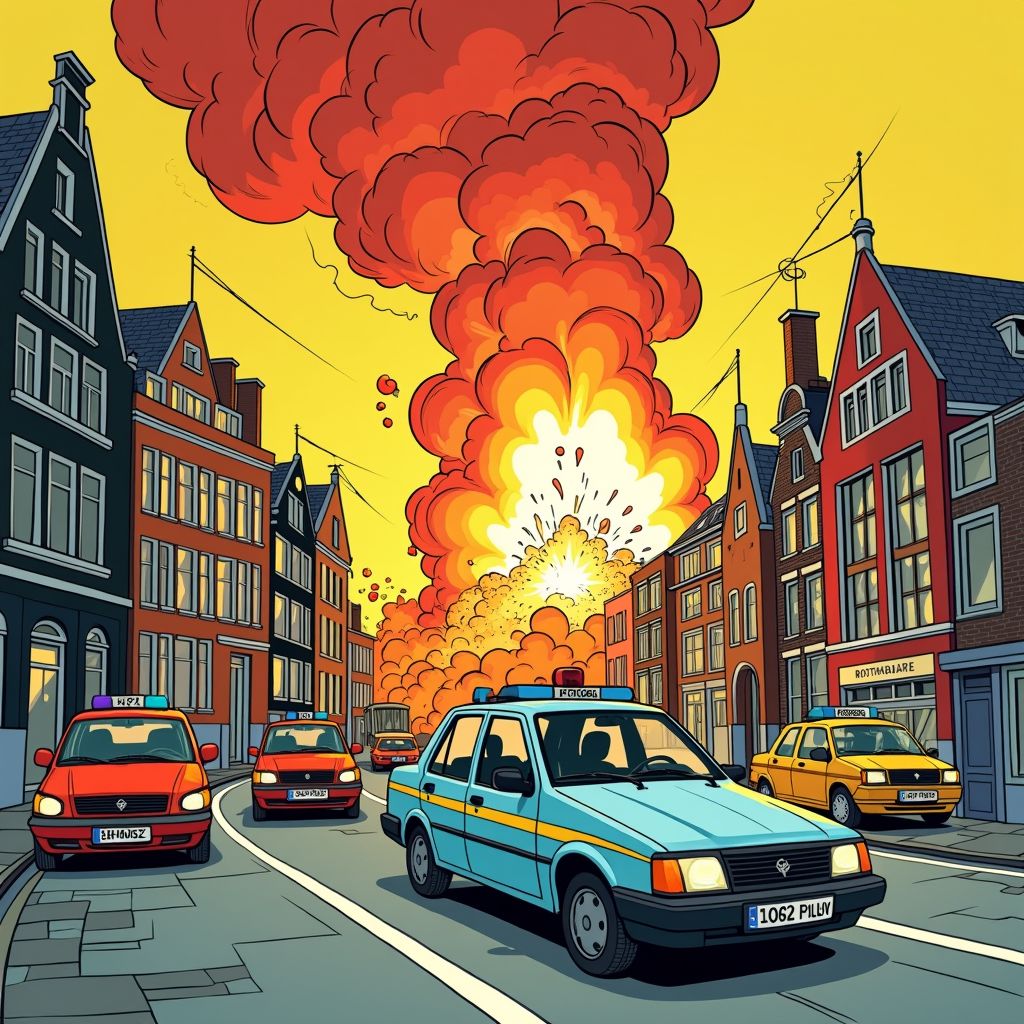 Vier jongeren opgepakt na explosie bij Rotterdamse synagoge vannacht