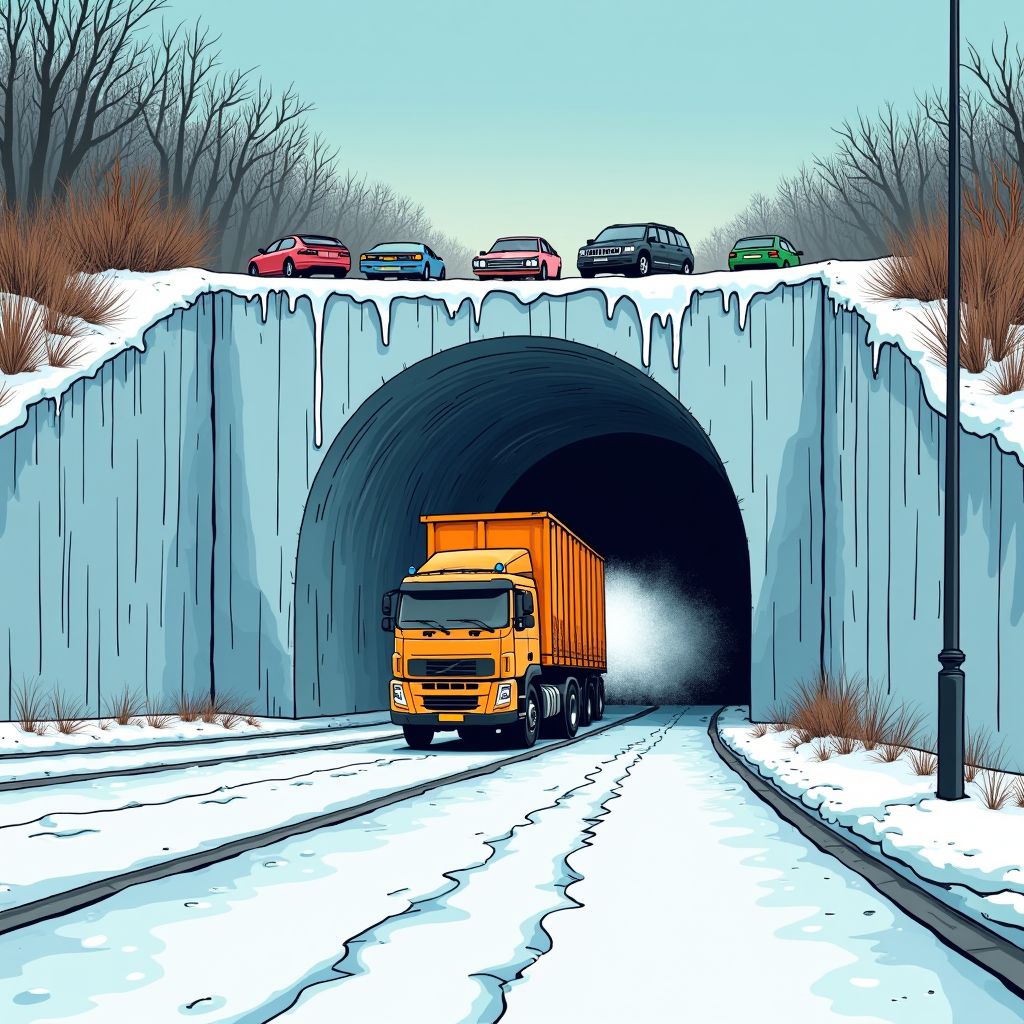 Vrieskou zorgt voor gevaarlijke ijsplaten in Nederlandse tunnels door krimpende voegen