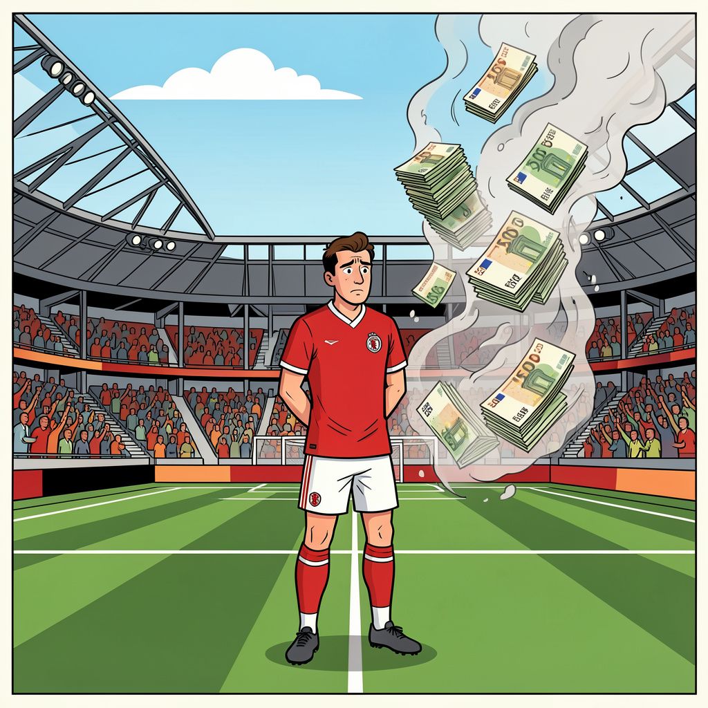 Rotterdamse miljoenen verdampen door een vroegtijdig Europees afscheid van Feyenoord.