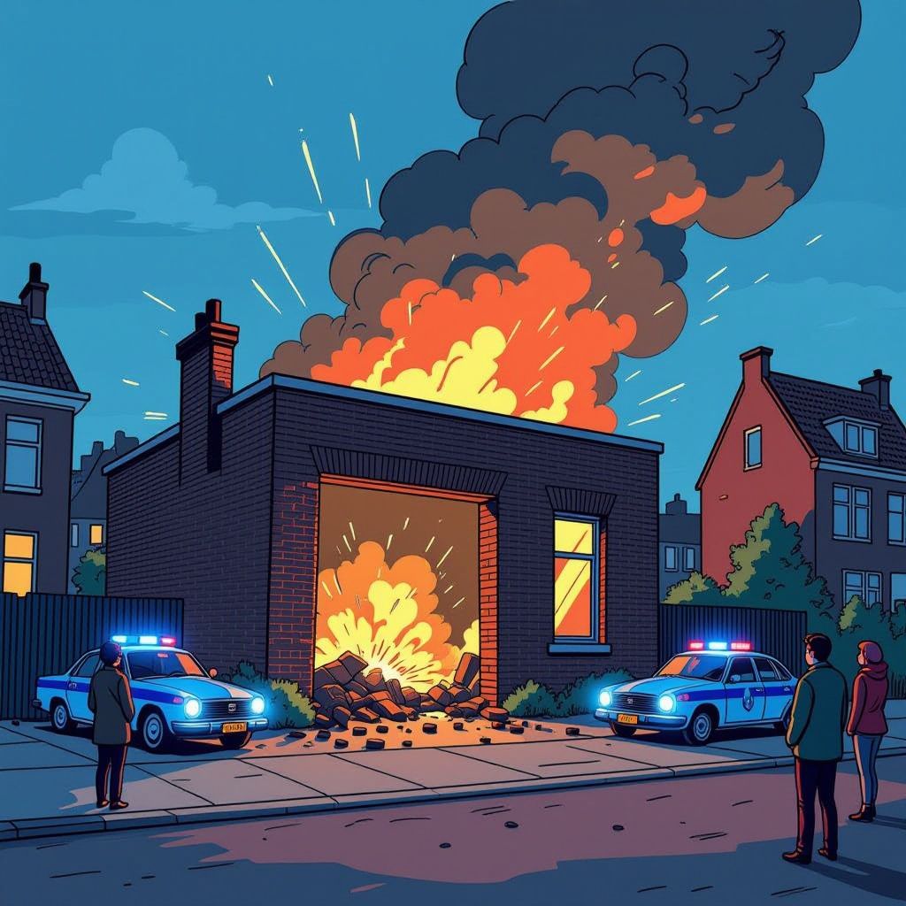 Explosie scheurt bijgebouw open en zet Amsterdam Nieuw-West in rep en roer