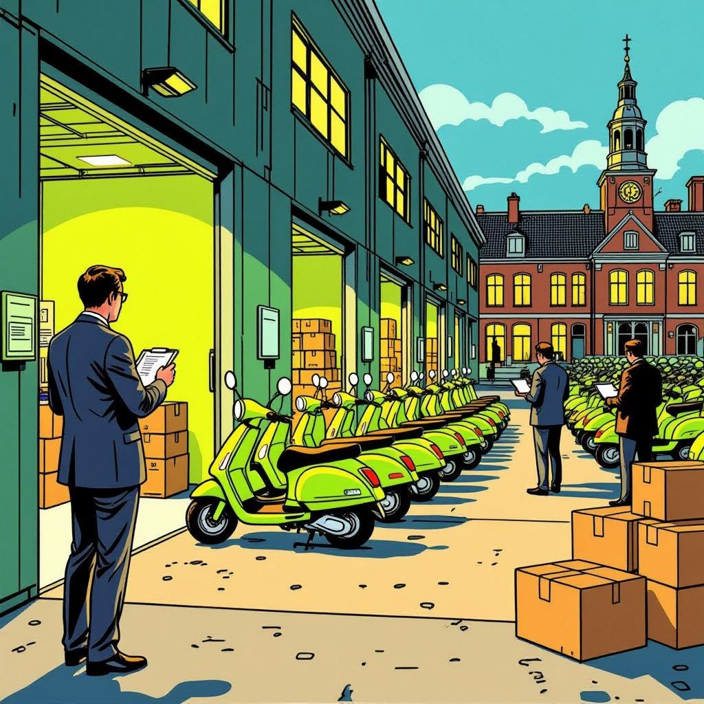 Duizenden felgroene Go Sharing scooters worden voor prikkie weggeveild na spektakel faillissement