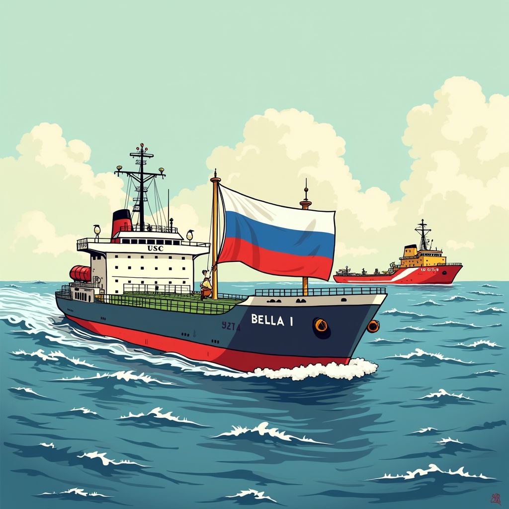 Russische vlag op olietanker stopt Amerikaanse kustwacht tijdens achtervolging op Atlantische Oceaan