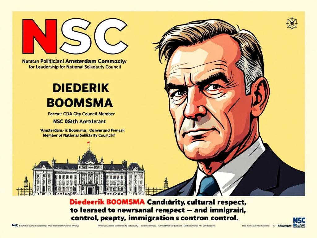 Amsterdamse politicus Boomsma gooit zich in race voor NSC-leiderschap