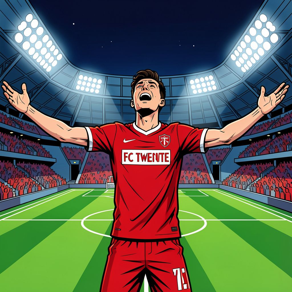 Wout Weghorst schiet FC Twente na een bizar emotioneel drama naar de Conference League.