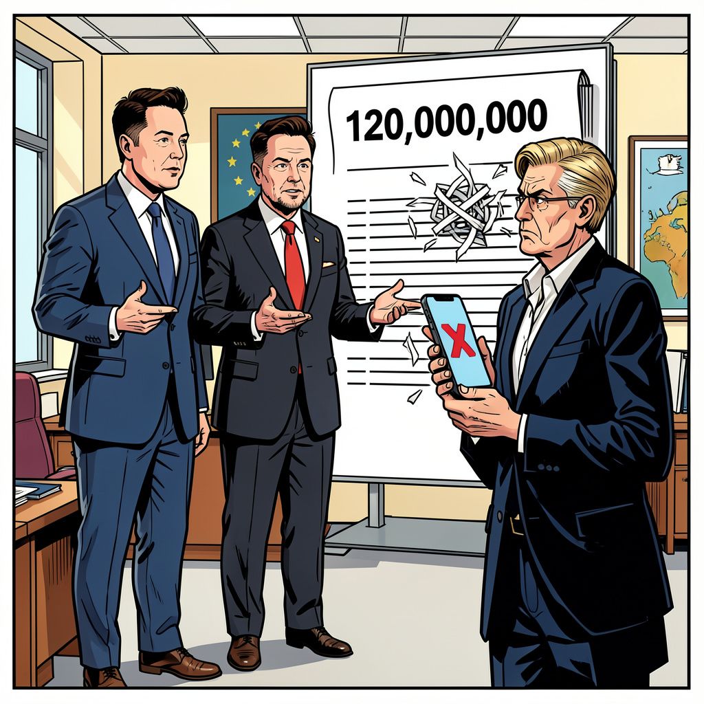 De Amerikaanse regering schiet Elon Musk te hulp in zijn ruzie met de Europese Unie over een miljoenenboete.