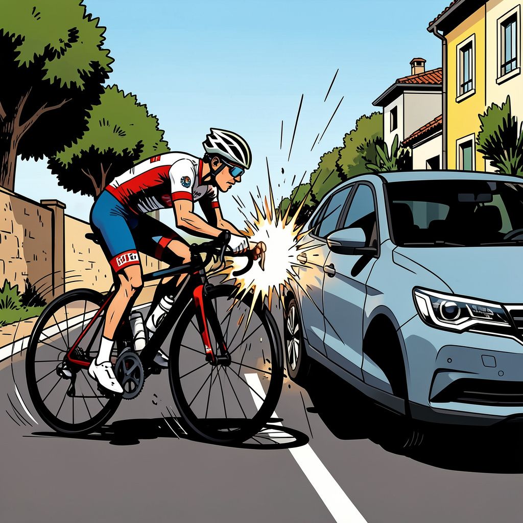 Een frontale botsing met een auto eist het leven van de negentienjarige wielrenner Finlay Tarling.