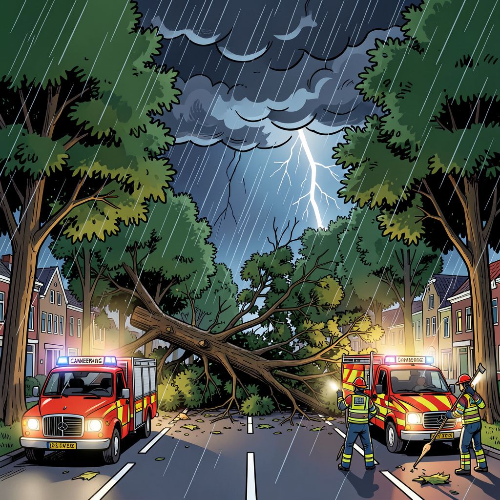 limburg kreunt onder nachtelijke storm: bomen blokkeren wegen naar belgië