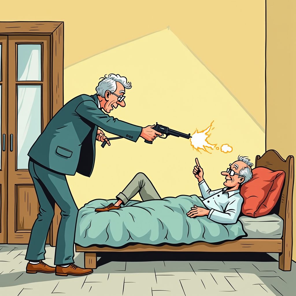 Klusjesman schiet man dood uit jaloezie en krijgt achttien jaar cel ondanks zijn hoge leeftijd