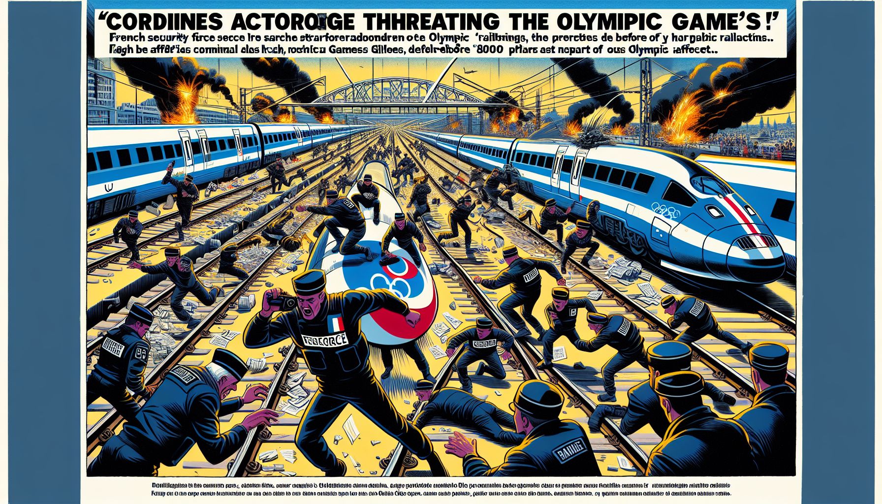 sabotage spoorwegen zet olympische opening op losse schroeven
