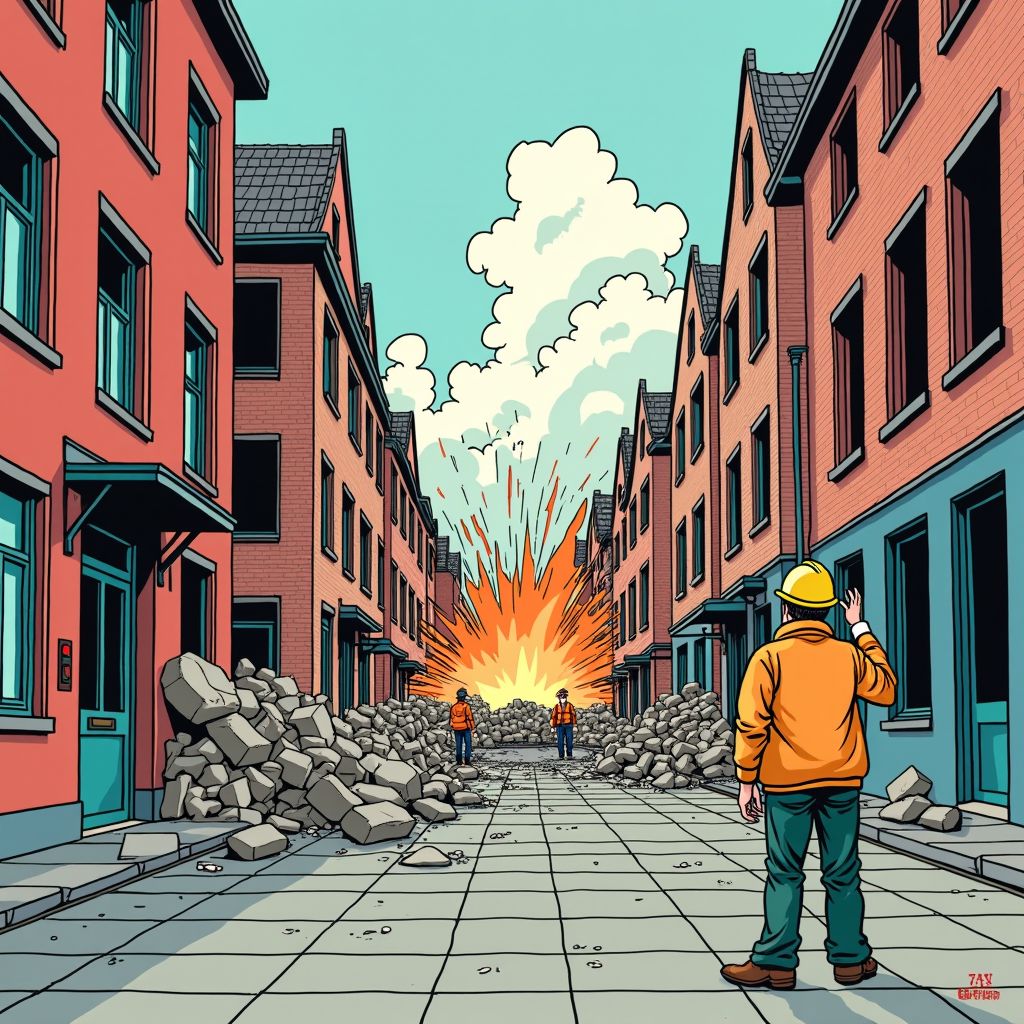 Gasexplosie laat Utrecht-centrum in puin achter terwijl honderd bewoners hun huis kwijt zijn